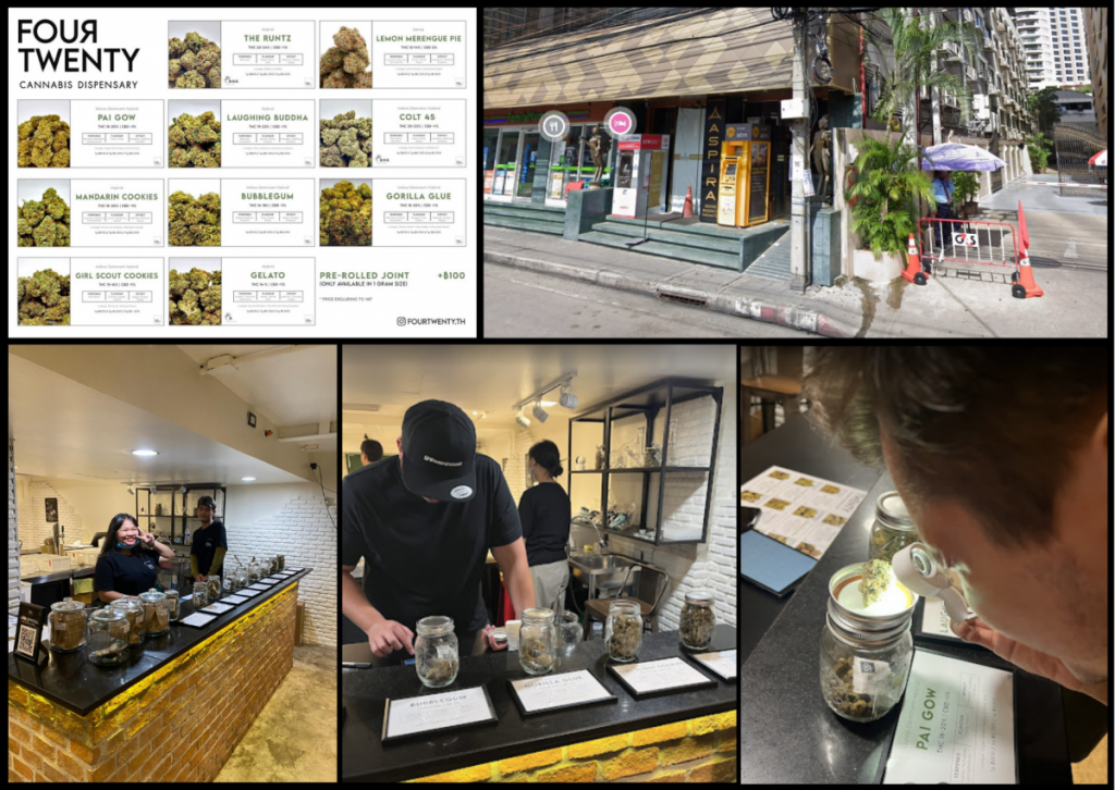 Four Twenty Dispensary, Bangkok Thailand, Price weed list