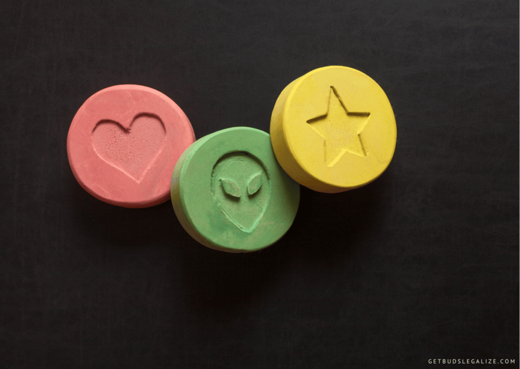 MDMA pills, party drug