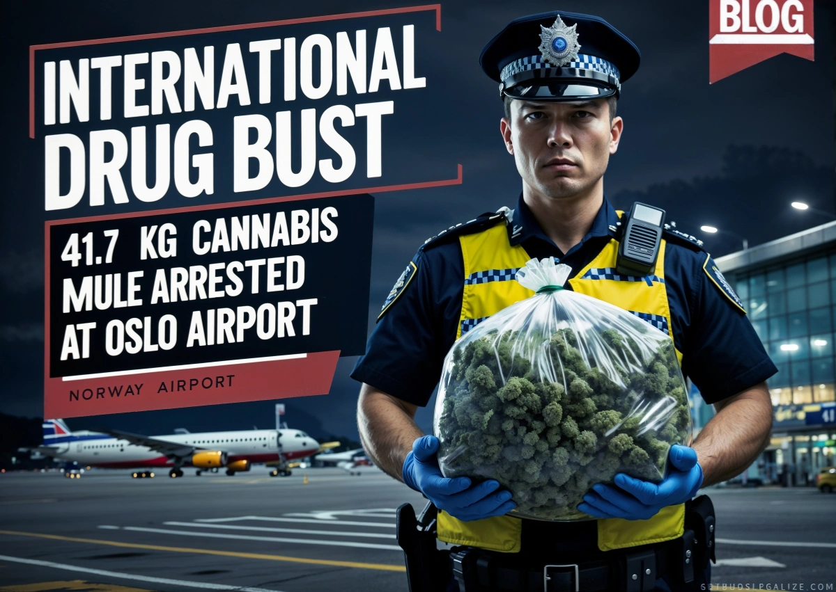 International Drug Bust: Cannabis Mule from Thailand Arrested at Norway Airport