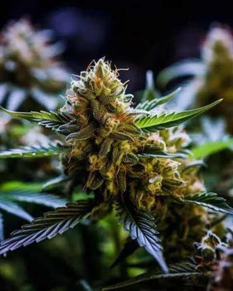 Top 20 Cannabis Strains High in Myrcene for Sleep & Stress Relief 25 Cannatonic cannabis plant from ILGM with dense buds and vibrant green foliage