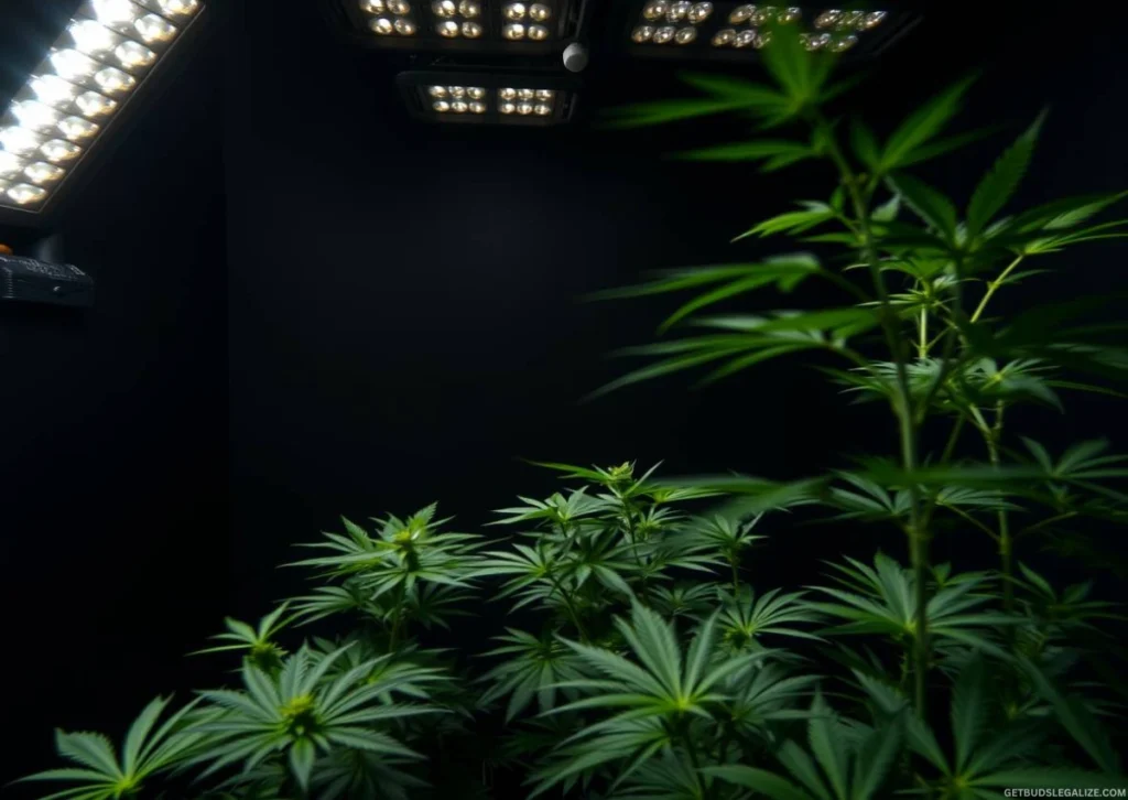 How Far Should Grow Lights Be From Plants? LED Distance Guide for Every Stage 18 Common Grow Light Mistakes to Avoid – visual of cannabis plants showing light burn, seedling stress, and leaf signs of incorrect LED distance.
