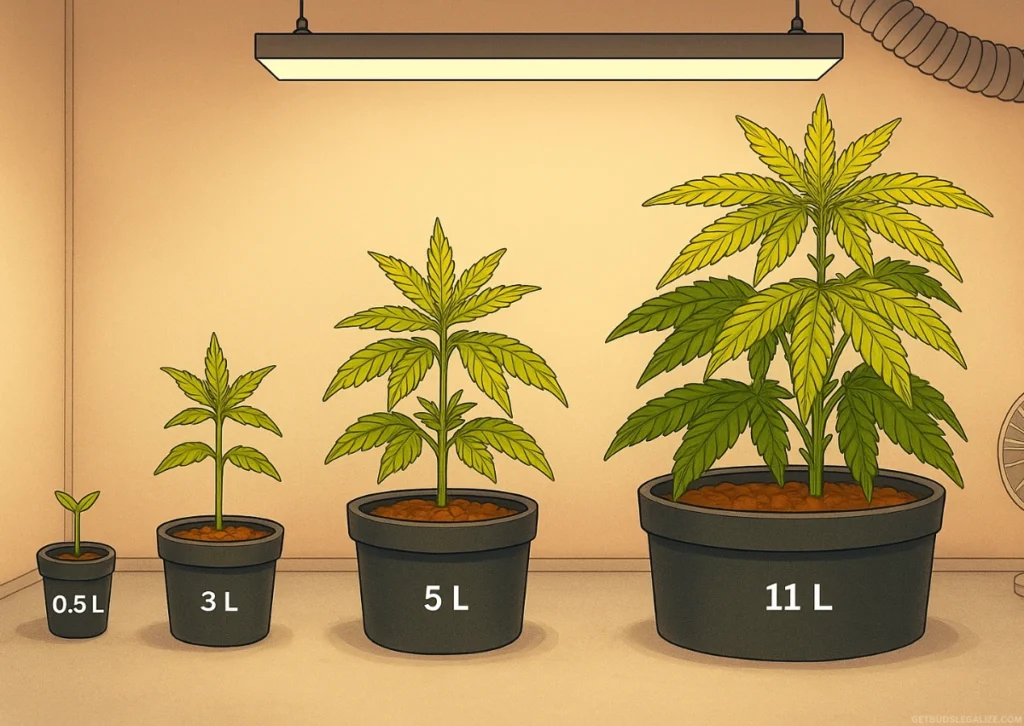 How Many Cannabis Plants Can You Grow Per Square Meter? Full Guide 11 how many cannabis plants per square meter pot sizes growth stages